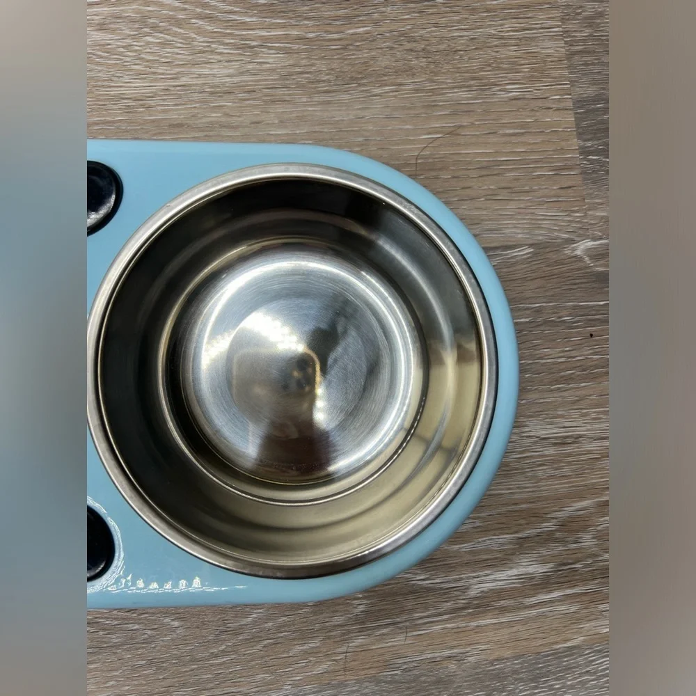 UPSKY Double Dog Cat Bowls Double Premium Stainless Steel Pet Bowls